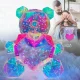 Світлодіодний нічник-світильник Ведмедик 25 см з рожевим серцем Love Bear PINK USB