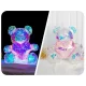 Світлодіодний нічник-світильник Ведмедик 25 см з рожевим серцем Love Bear PINK USB
