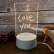 Нічник-дошка акрилова з підсвічуванням та маркером LAMP 3D USB 175x125x4 мм