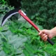 Складна ручна коса 50 см з лезом 23 см для догляду за садом 23-50 Червона