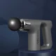 Ручний вібромасажер на акумуляторі з 4 насадками Fascial Gun KH-740 Сірий