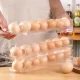 Трьохрівневий органайзер-контейнер для зберігання яєць RD-1820 Прозорий