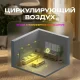Міні-вентилятор на акумуляторі з LED підсвічуванням та 3 швидкостями RD-1713 Зелений