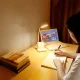 Настільна акумуляторна LED лампа з органайзером та підставкою для телефону Біла