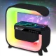 Настільна лампа з Bluetooth колонкою, RGB підсвічуванням та бездротовою зарядкою G3 Чорна