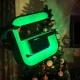 Настільна лампа з Bluetooth колонкою, RGB підсвічуванням та бездротовою зарядкою G3 Чорна