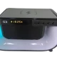 Настільна лампа з Bluetooth колонкою, RGB підсвічуванням та бездротовою зарядкою G3 Чорна