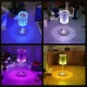Настільна акрилова лампа RGB на акумуляторі з пультом Crystal Table Lamp