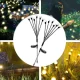 Вуличний садовий ліхтар 70 см 2 шт на сонячній батареї Світлячок 6 LED 202413 Теплий білий