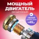 Перкусійний ручний масажер з 4 насадками та 6 швидкостями Massage gun XL-1011 Сірий