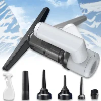 Акумуляторний пилосос з насадками та скребком для миття вікон Cleaner 5in1