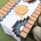 Складаний туристичний прямокутний стіл 95х55х50 см з чохлом STD-08 Коричневий
