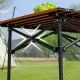 Прямокутний складний туристичний стіл 120х55х63 см із чохлом STD-09 Коричневий