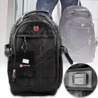 Міський рюкзак на 32 л з роз'ємами USB,AUX та дощовиком Travel Bag 8810 Чорний