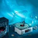 Нічник Вініловий програвач з Bluetooth колонкою та RGB підсвічуванням Waves