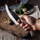 Кухонний ніж універсальний 28 см з дерев'яною ручкою та сталевим лезом Satori