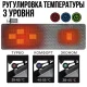 Матрас-килимок 198х62 см з USB підігрівом 3 режими та чохлом Сірий PowerBank у подарунок
