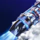 Автомобільний акумуляторний пилосос на 3 швидкості з 3 насадками AND 1-39 Чорний