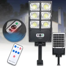 Вуличний ліхтар 180 LED на пульті із сонячною панеллю та датчиком руху W789A-3