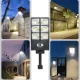Вуличний ліхтар 180 LED на пульті із сонячною панеллю та датчиком руху W789A-3