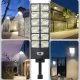 Ліхтар вуличний 360 LED на пульті з датчиком руху та сонячною панеллю W789A-6