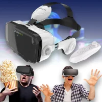 3D-окуляри віртуальної реальності з пультом і з навушниками BoboVR Z4 Білі