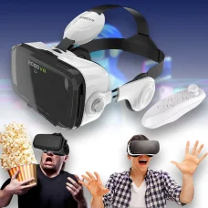 3D-окуляри віртуальної реальності з пультом і з навушниками BoboVR Z4 Білі