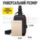 Сумка нагрудна чоловіча водонепроникна із USB зарядкою та кодовим замком