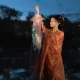 Підвісний світильник-ліхтар 46 см на батарейках у формі Медузи Jellyfish Lamp
