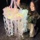 Підвісний світильник-ліхтар 46 см на батарейках у формі Медузи Jellyfish Lamp