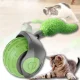 Іграшка для кішок на акумуляторі у вигляді м'ячика з хвостиком Cat toy ball Зелений