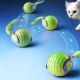 Іграшка для кішок на акумуляторі у вигляді м'ячика з хвостиком Cat toy ball Зелений