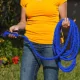 Шланг садовий 90 м для поливу з розпилювачем 7 режимів роботи V-HOSE PRO Синій