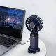 Вентилятор 3 в 1 з підставкою для телефону та ремінцем на шию Flippy N15 5 швидкостей
