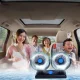 Автомобільний подвійний вентилятор на 2 швидкості з живленням від прикурювача D212 Чорний