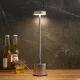 Сенсорна настільна LED лампа на акумуляторі 3 режими освітлення Silver Срібляста