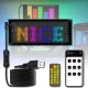 Світлодіодна гнучка RGB панель-екран 70х173 мм з керуванням від додатку та пульта LED Matrix Panel 16x32