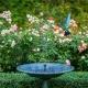 Плаваючий садовий фонтан із сонячною панеллю та різними насадками Solar Fountain
