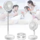 Складний телескопічний вентилятор на акумуляторі з 3 швидкостями Folding Fan Білий