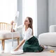 Складний телескопічний вентилятор на акумуляторі з 3 швидкостями Folding Fan Білий