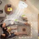 Складний телескопічний вентилятор на акумуляторі з 3 швидкостями Folding Fan Білий