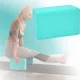 Блок для йоги 23x15x7.5 см Спортивний блок для вправ та тренувань MS 0858-11-LBL Бірюзовий