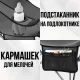 Складаний туристичний стілець-шезлонг Улов із регульованою спинкою для походів та риболовлі MA559 Сірий
