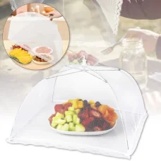 Складна москітна сітка-парасолька 70x50х29 см на стіл для продуктів Біла