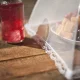 Складна москітна сітка-парасолька 70x50х29 см на стіл для продуктів Біла