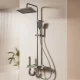 Душовий змішувач 4 в 1 з нержавіючої сталі для ванної кімнати Shower AA6-6 Чорний