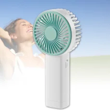 Бездротовий ручний вентилятор на акумуляторі Handheld Fan Біло-зелений