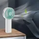 Бездротовий ручний вентилятор на акумуляторі Handheld Fan Біло-зелений