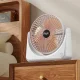 Настільний акумуляторний міні-вентилятор на 3 швидкості Fan Portable Біло-рожевий