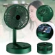 Вентилятор настільний з телескопічною ніжкою та живленням від USB Folding Storage Fan Зелений